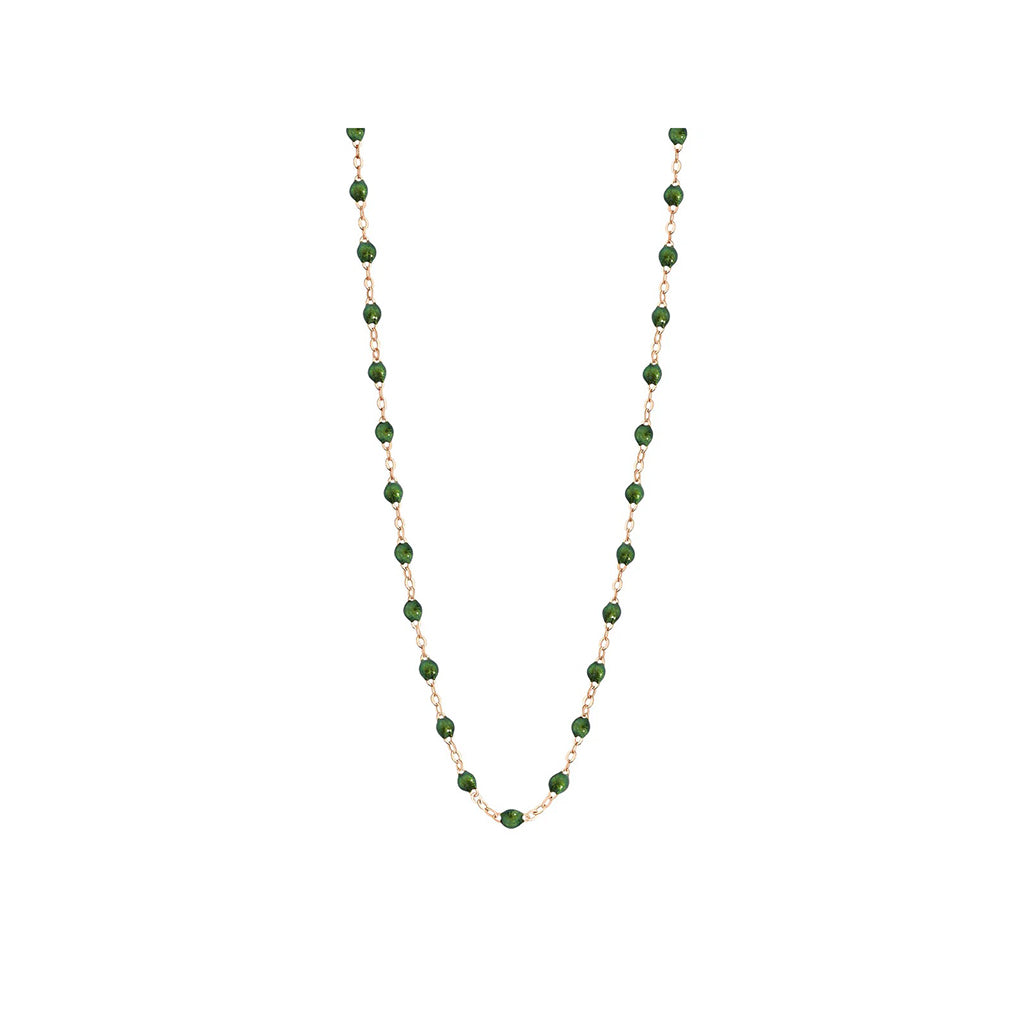 Collier Gigi Clozeau Or Rose 45 cm résine scarabée