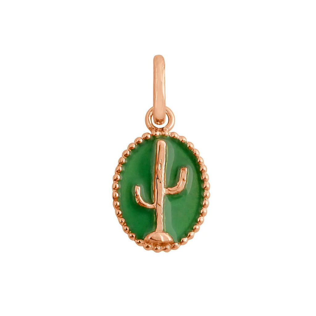 PENDENTIF GIGI CLOZEAU CACTUS PRAIRIE OR ROSE