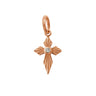 PENDENTIF GIGI CLOZEAU CROIX LUMIERE OR DIAMANT