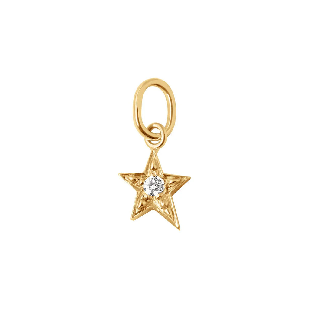 Pendentif Gigi Clozeau étoile or jaune et diamant