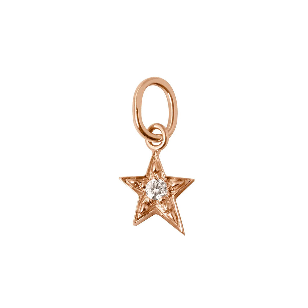 Pendentif Gigi Clozeau étoile or rose et diamant