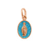 PENDENTIF GIGI CLOZEAU OR ROSE MADONE