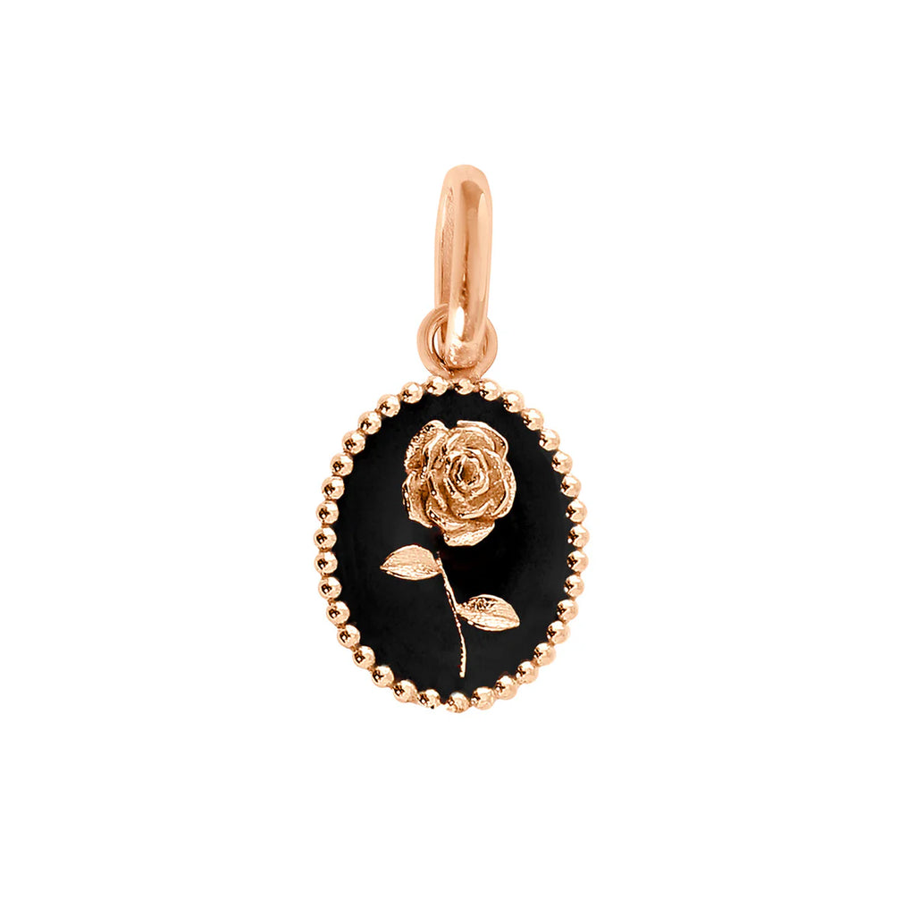 Pendentif Gigi Clozeau rose noire or rose
