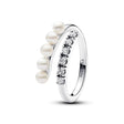 Bague Pandora Ouverte Perles de Culture d’Eau Douce Traitées & Pavé