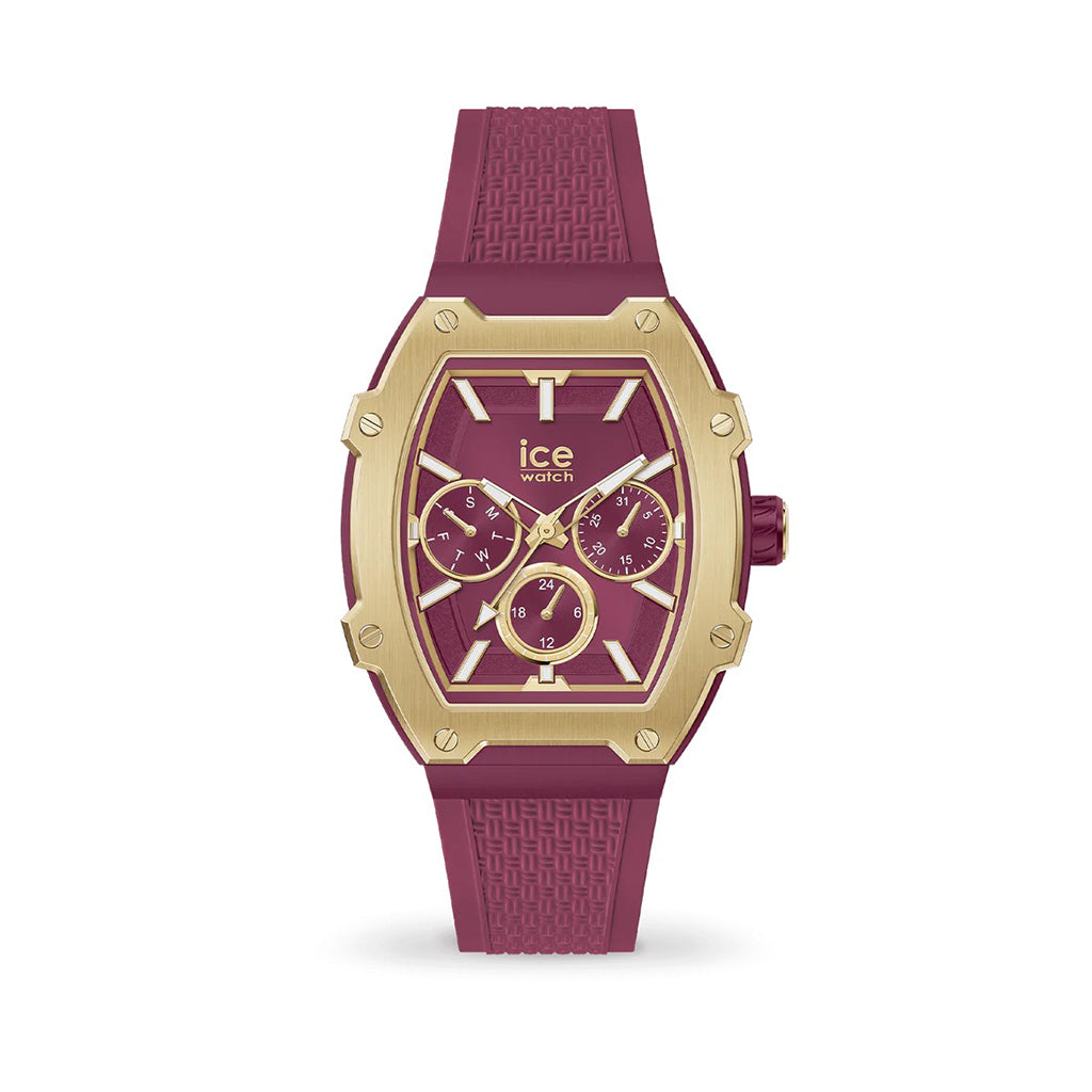 MONTRE ICE BOLIDAY GOLD BURGUNDLY