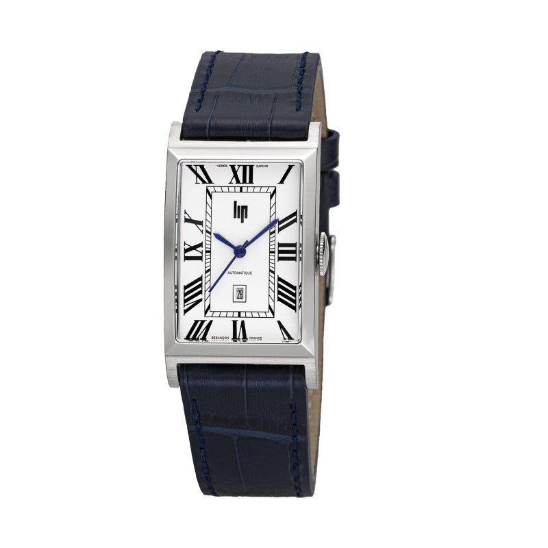 MONTRE LIP CHURCHILL T26 AUTOMATIQUE CUIR BLEU