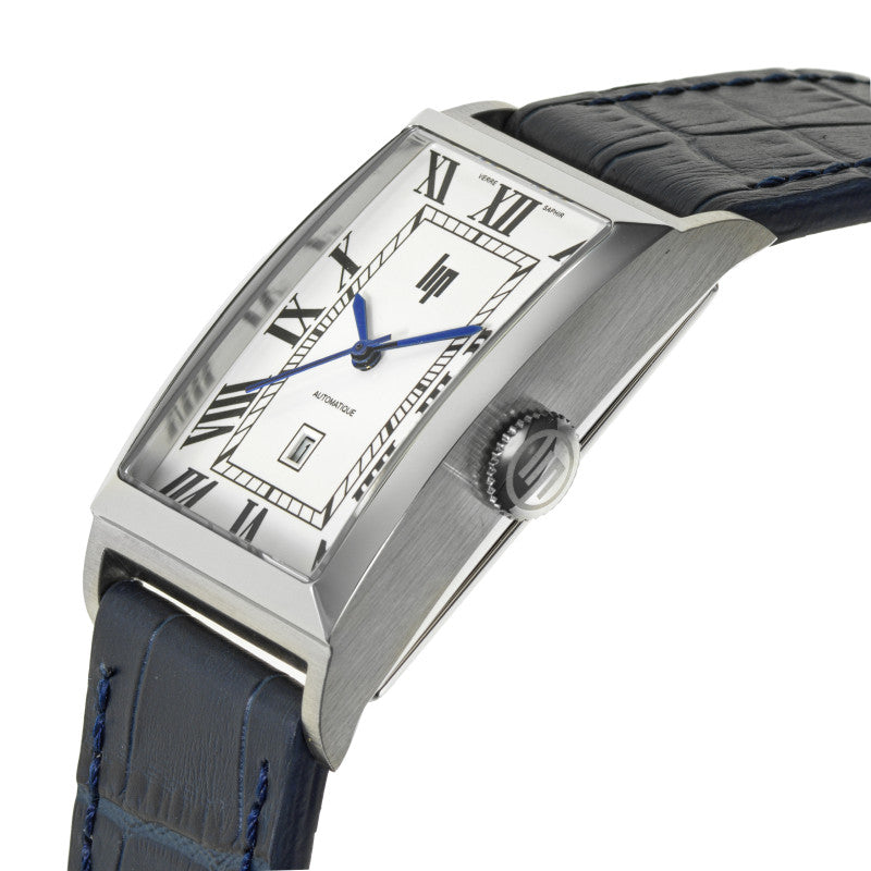 MONTRE LIP CHURCHILL T26 AUTOMATIQUE CUIR BLEU