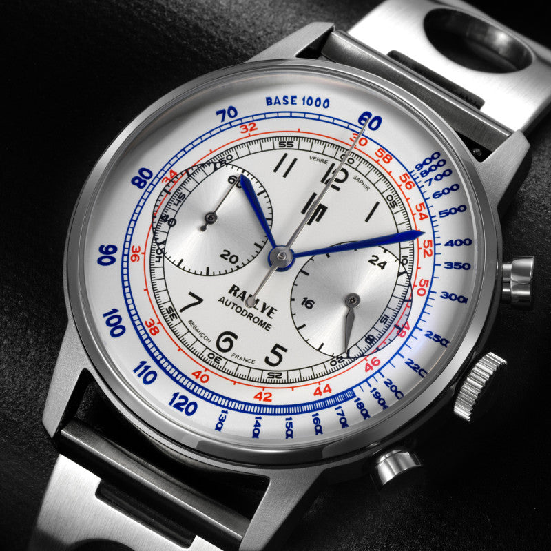 Montre Lip Rallye Méca quartz chronographe 40mm