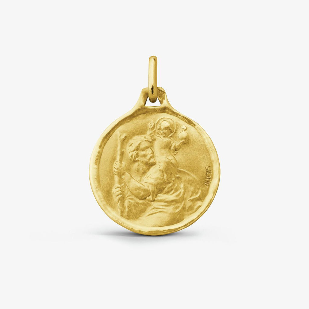 MEDAILLE AUGIS SAINT CHRISTOPHE OR JAUNE