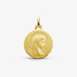 MEDAILLE AUGIS VIERGE JEUNE OR JAUNE 750