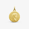 MEDAILLE AUGIS VIERGE JEUNE OR JAUNE 750