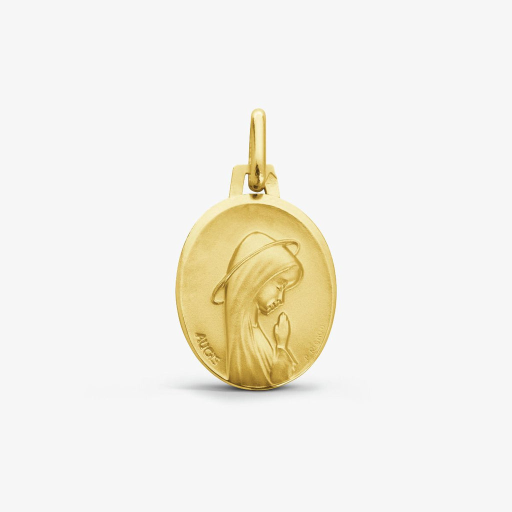 MEDAILLE AUGIS VIERGE PRILLANTE OR JAUNE 375