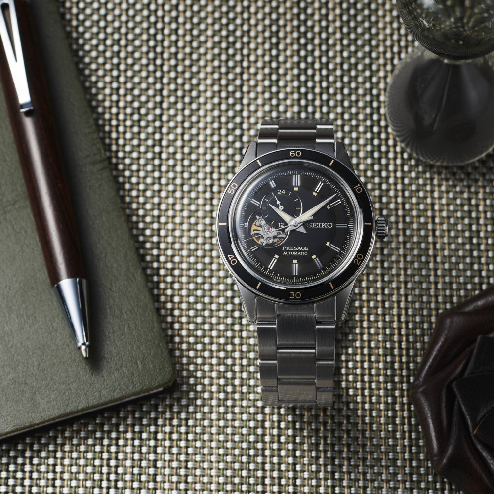Montre Seiko Presage automatique cœur ouvert SSA425J1