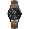 MONTRE PIERRE LANNIER HOMME AVIATEUR ARGENTÉ GRIS