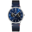 MONTRE PIERRE LANNIER HOMME ESSENTIAL ARGENTÉ CADRAN BLEU