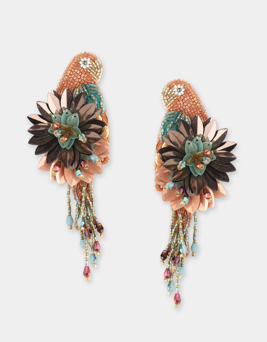 Boucles d'oreilles Olivia Dar Parrot nudes
