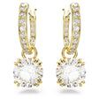 BOUCLES D'OREILLES PENDANTES SWAROVSKI CONSTELLA DORÉ OR
