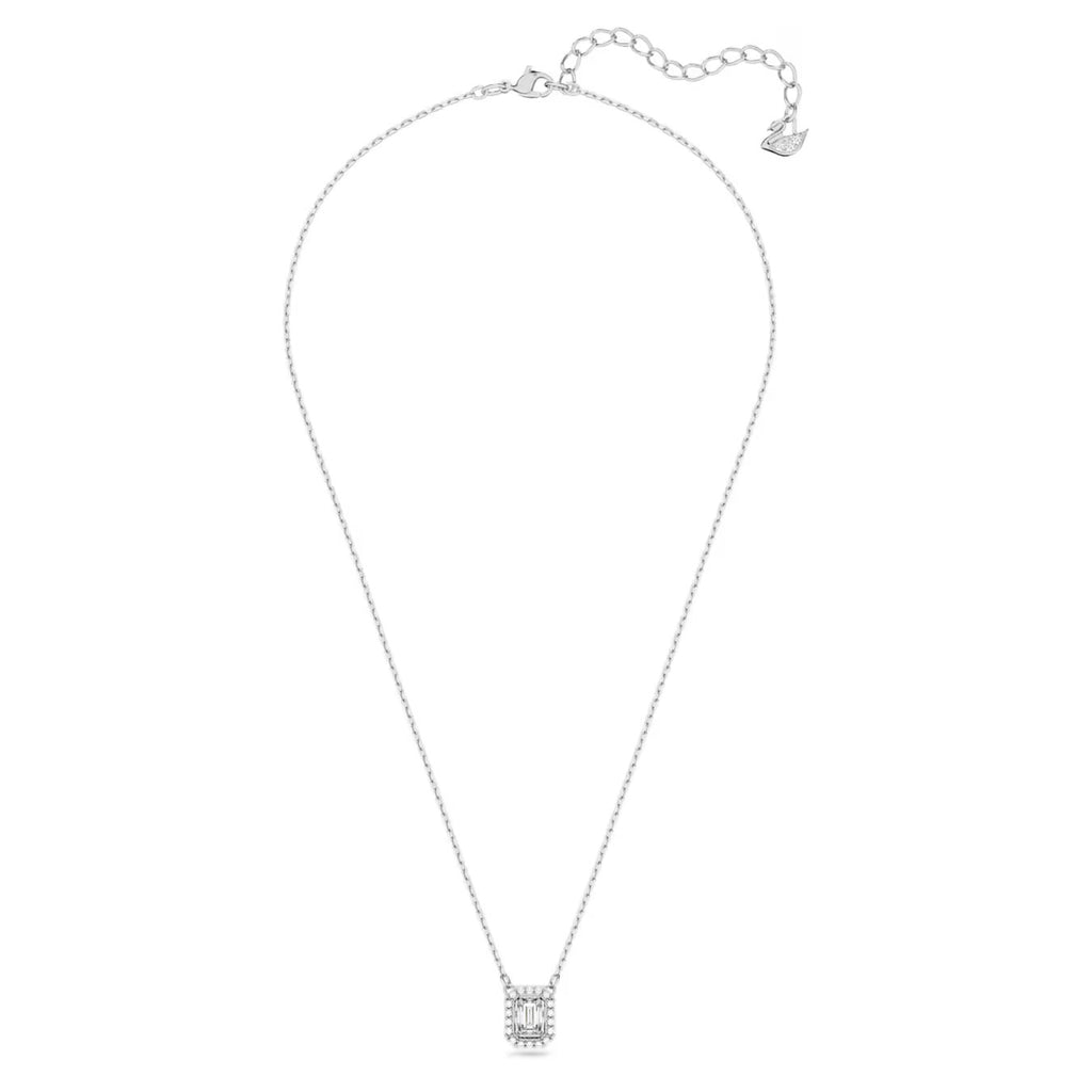 Pendentif Swarovski Millenia Taille octogonale, Blanc, Métal rhodié