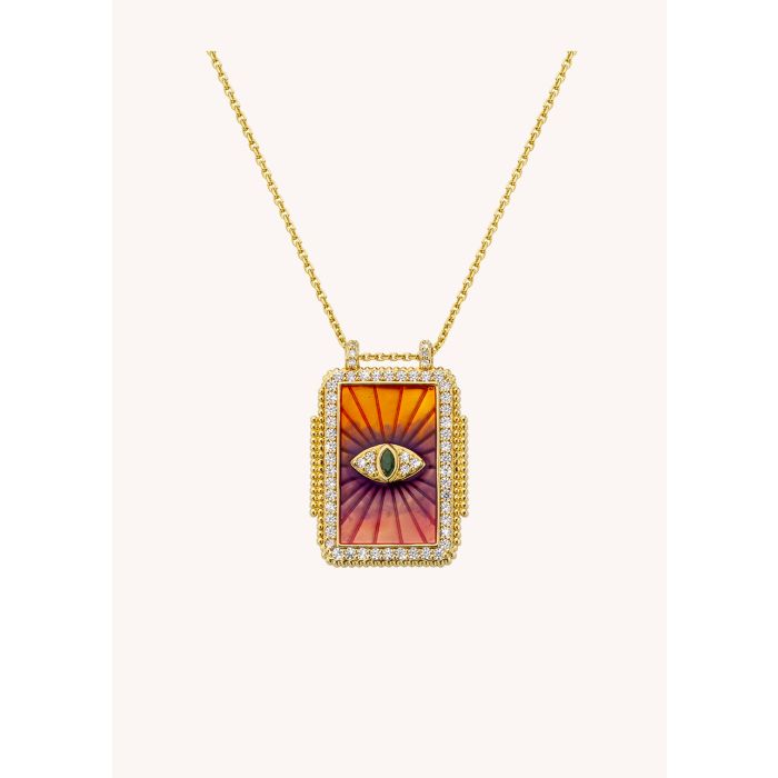 COLLIER MYA BAY - PINK RAINBOW EYE BOHEME