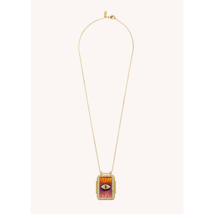 COLLIER MYA BAY - PINK RAINBOW EYE BOHEME