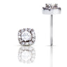 BOUCLES D’OREILLES ONE MORE SALINA OR BLANC ET DIAMANTS