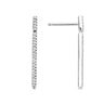 BOUCLES D’OREILLES ONE MORE ISCHIA OR BLANC ET DIAMANTS