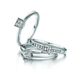 BAGUE OR BLANC SOLITAIRE DIAMANT ACCOMPAGNÉ ASTORG 1895