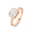 BAGUE ONE MORE PANTELLERIA OR ROSE ET NACRE BLANCHE