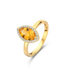 BAGUE ONE MORE ETNA OR JAUNE CITRINE ET DIAMANTS