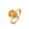BAGUE ONE MORE ETNA OR JAUNE CITRINE ET DIAMANTS