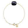 MORGANNE BELLO BRACELET FRIANDISE OR JAUNE COUSSIN ONYX
