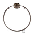 MORGANNE BELLO BRACELET FRIANDISE CORDON TAUPE COUSSIN QUARTZ FUMÉ