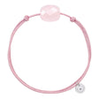 MORGANNE BELLO BRACELET FRIANDISE CORDON VIEUX ROSE COUSSIN QUARTZ ROSE POUDRE