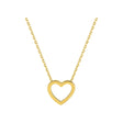 COLLIER OR JAUNE 375 COEUR
