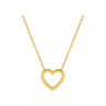 COLLIER OR JAUNE 375 COEUR