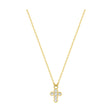 COLLIER OR JAUNE 375 CROIX