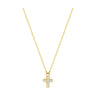 COLLIER OR JAUNE 375 CROIX