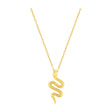 COLLIER OR JAUNE 375 SERPENT
