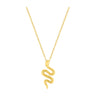 COLLIER OR JAUNE 375 SERPENT