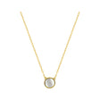 COLLIER OR JAUNE 375 NACRE BLANCHE