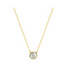 COLLIER OR JAUNE 375 NACRE BLANCHE