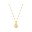 COLLIER OR JAUNE 750 NACRE