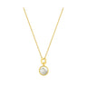 COLLIER OR JAUNE 750 NACRE