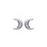 BOUCLES D'OREILLES DEMI LUNE ARGENT