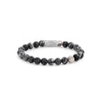 BRACELET REBEL & ROSE BLACK WOLF 8MM