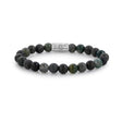 BRACELET REBEL & ROSE GREEN ROCKS 8MM