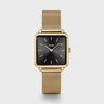 MONTRE CLUSE LA TETRAGONE MESH BLACK, GOLD COLOUR
