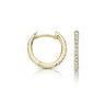 BOUCLES D’OREILLES CREOLES ONE MORE ISCHIA OR JAUNE ET DIAMANTS