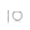 BOUCLES D’OREILLES CRÉOLES ONE MORE ISCHIA OR BLANC ET DIAMANTS