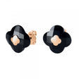 MORGANNE BELLO BOUCLES D'OREILLE VICTORIA OR ROSE ONYX